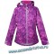 Куртка-ветровка Крокид для девочки с мембраной розово-фиолетовый/принт