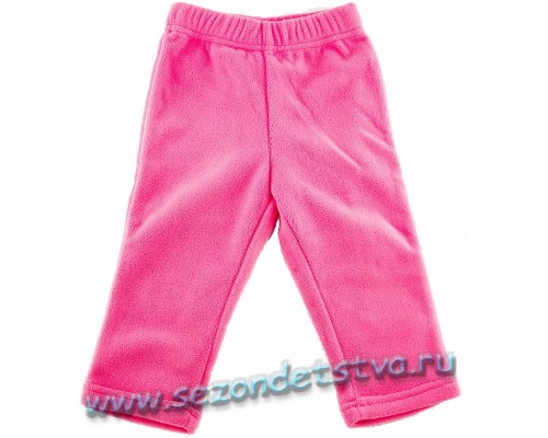 K4155 Флисовые розовые брюки для девочки Крокид