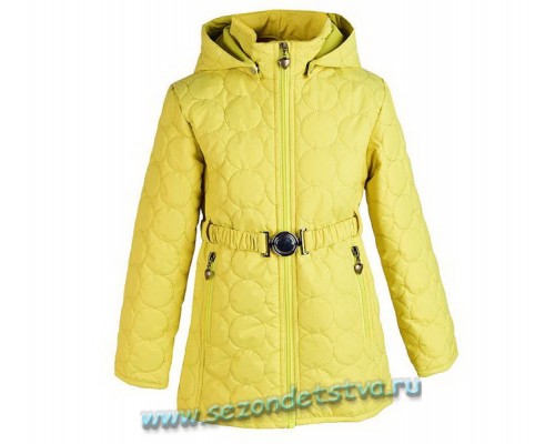 ВК 32039/н/2 Крокид Удлиненная куртка-пальто на мембране, цвет желтый.