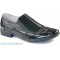 Школьные черные туфли для мальчика HP8215 Фламинго