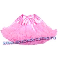 Пышная юбка розовая