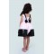 Платье Ladetto 1Н60-8 Ладетто, цвет розовый/черный