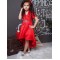 Красно-розовое нарядное платье Ладетто Ladetto 1Н65-10