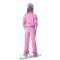 Велюровый розовый костюм 0191 Орби