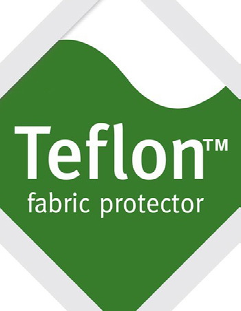 Teflon™ Fabric Protector Защита от воды и грязи стала надежнее и дольше благодаря Teflon™ Fabric Protector. Гарантия до 20 стирок.